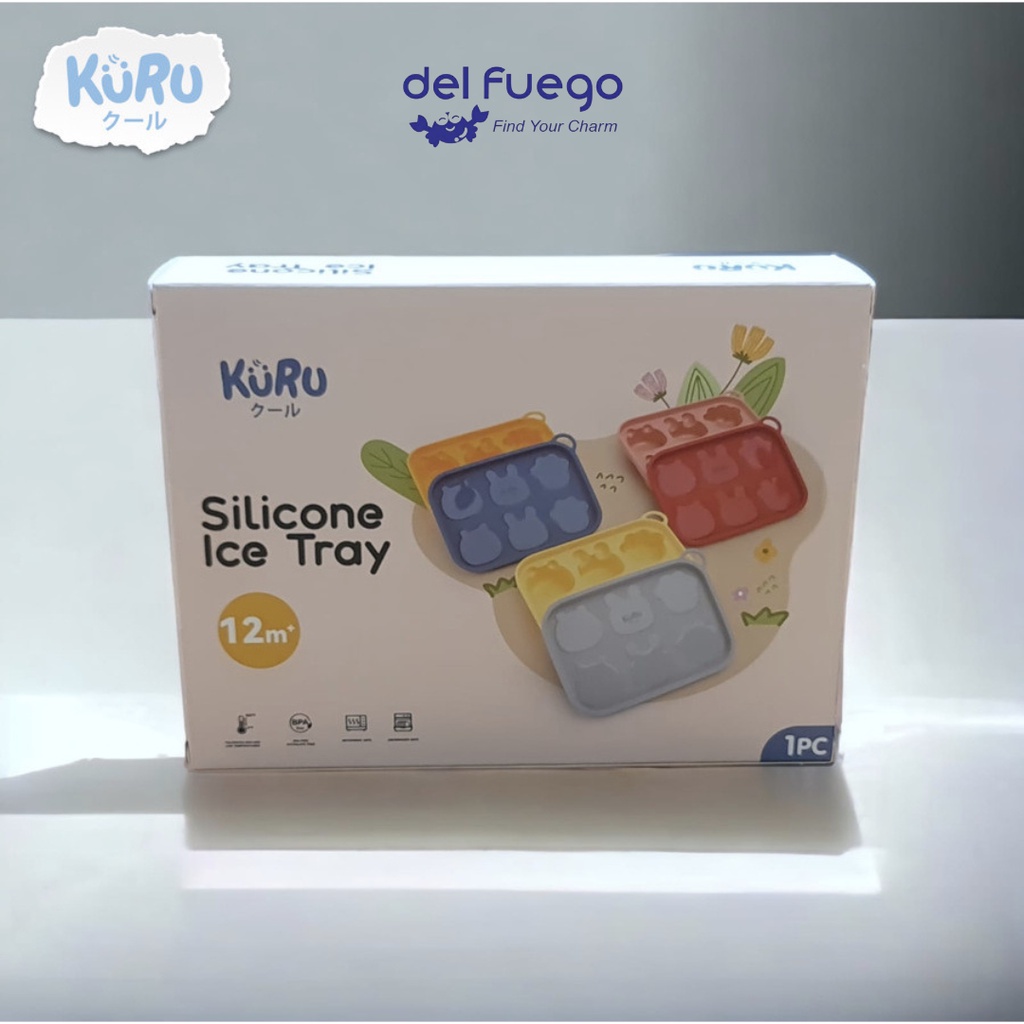 

[DF] Kuru Silicone Ice Tray / Cetakan Pudding / Cetakan Es Batu