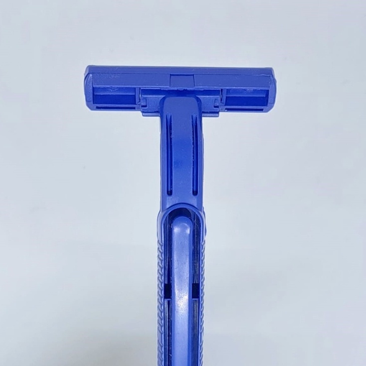 5A. Alat Cukur Kumis dan Jenggot Biru 2 Mata Pisau / Silet Cukuran / Alat Kerik Potong Bulu Kemaluan