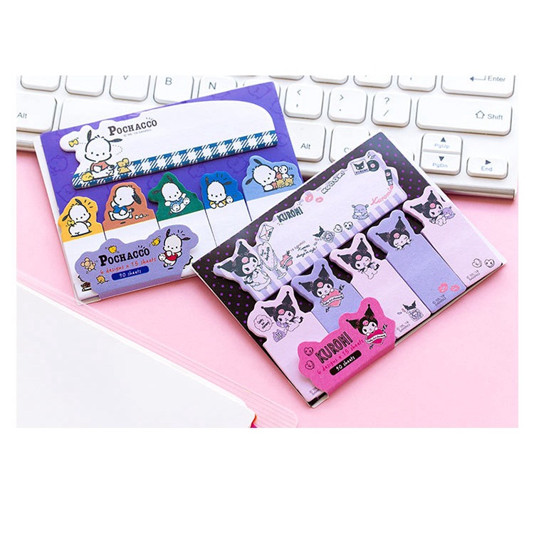 

POST IT 6 IN 1 MOTIF SANRIO / Sticky NoteS Buku 2023 Sanrio Cinnamorol Kuromi Melody