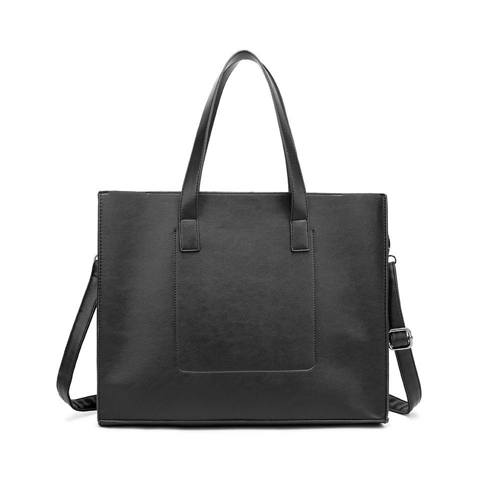 promo leather concept tote bag tas selempang kulit tas kulit pria tas kerja pria vosca black