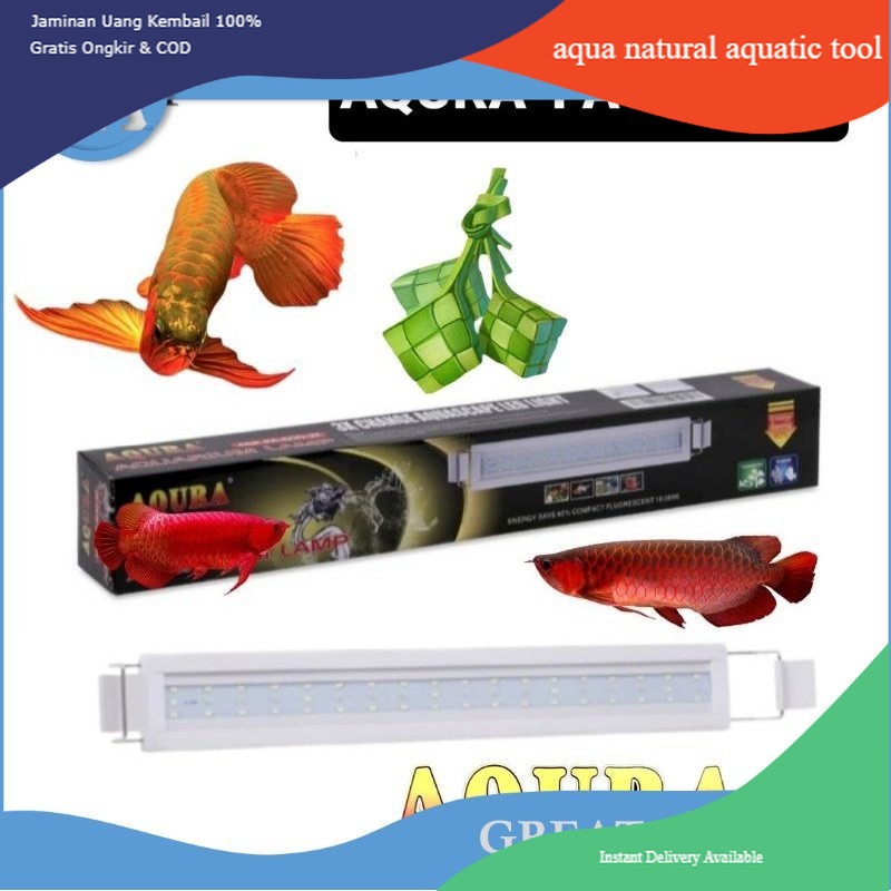 AQURA ASP PA 400 3 KALI GANTI MODE LAMPU AQUARIUM LAMPU LED  40 CM