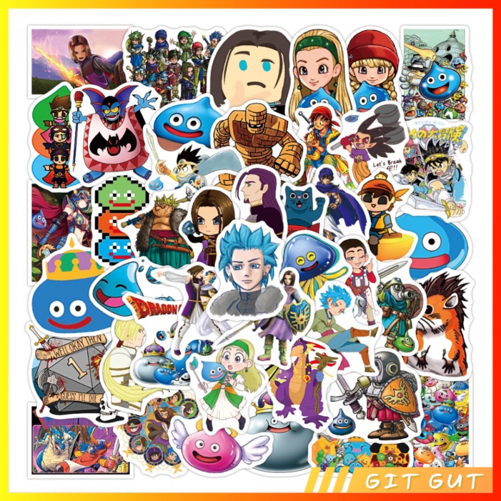 

Sticker Pack Stiker Vinyl 50 pcs Dragon Quest Game