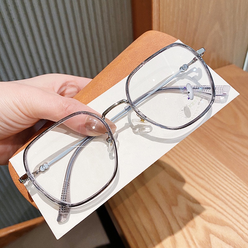 Viendo Kacamata Photocromic Minus Anti Radiasi Blueray Frame Wanita Pria Cowok 2 in 1 Bluecromic Potocromic Fotocromic Komputer Hp Anti Sinar matahari UV400 rabun jauh Kaca Mata Optik-6