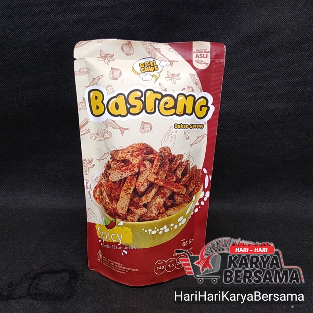 

SNACK GELI CHIPS BASRENG SPICY 65GR