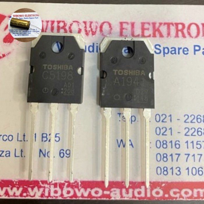 Transistor A1941 C5198 TOSHIBA ASLI kemasan selongsong a1941 c5198