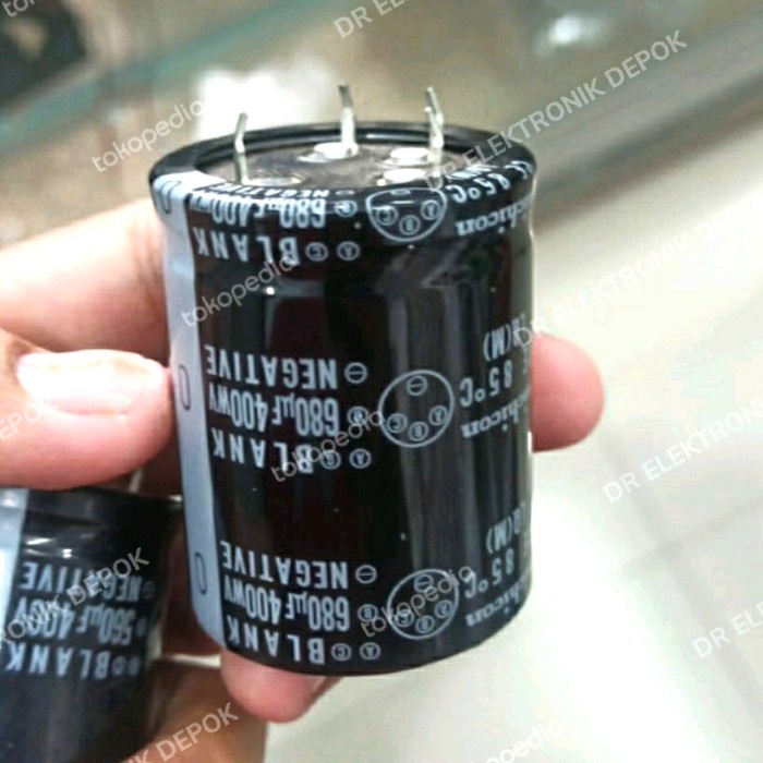 Elco 680uf 400v 4 kaki 4 pin Asli 680mikro volt Kapasitor 400volt DIP4 LA27