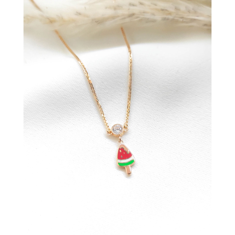 Kalung Santa Anak Model Liontin Buah Semangka - Kaaygcmpcat23-8k