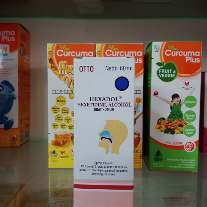 Hexadol obat kumur gargle 60ml-100ml - 60ml