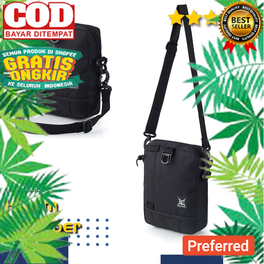 Tas Selempang Pria Cowok Sling Bag Elbrus Original Slingbag Tas Gantung Kecil Hp Dompet Multifungsi 
