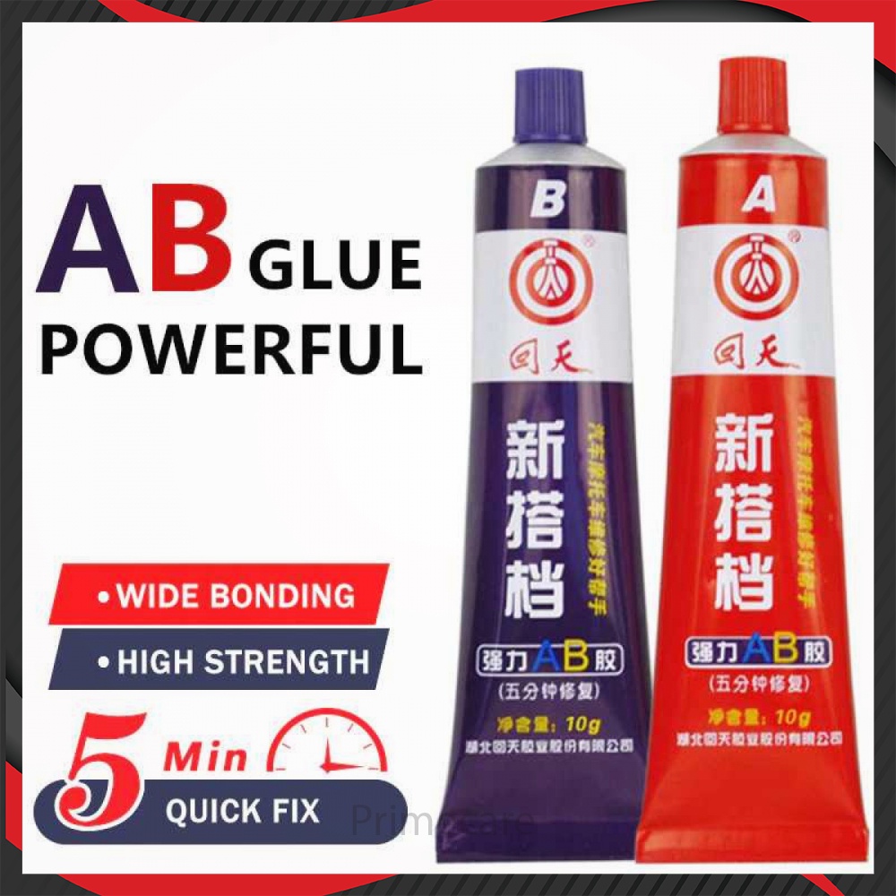 

Lem Super Glue A+B Metal Repairing Adhesive Welding Glue 10 g PK157