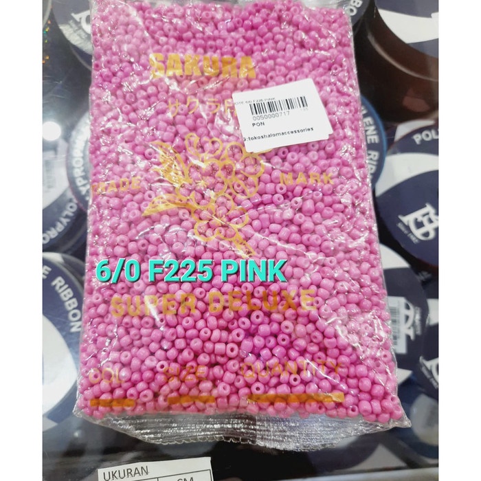 

promosi murah 450 GR MOTE PASIR 6/0 F225 PINK DOP/ MANIK /KERAJINAN TANGAN GEL