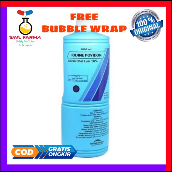 povidone iodine 1000 ml  1 Liter  Kimia Farma