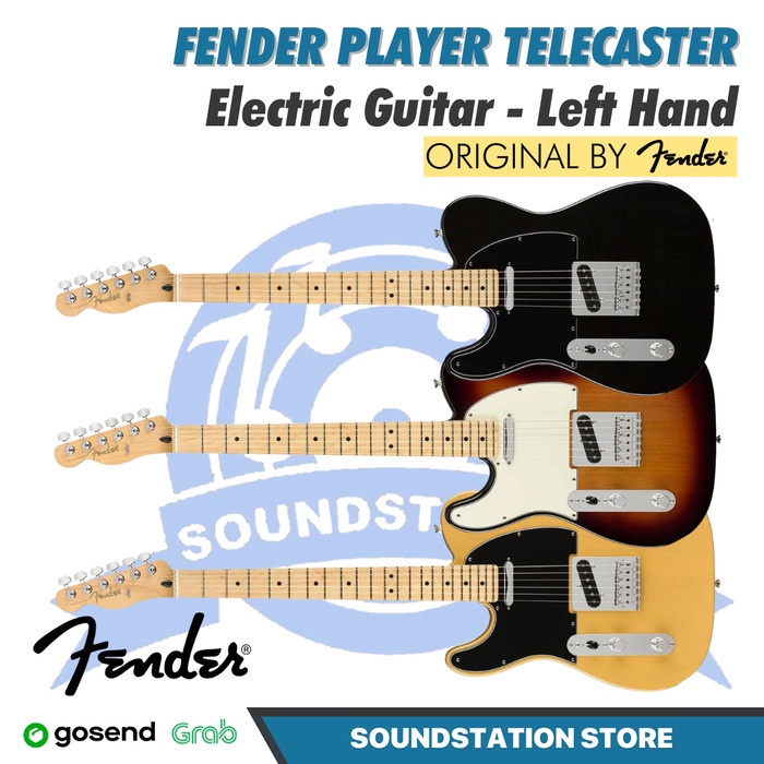 Fender Player Telecaster Left-Handed Electric Guitar, Maple FB - Kidal