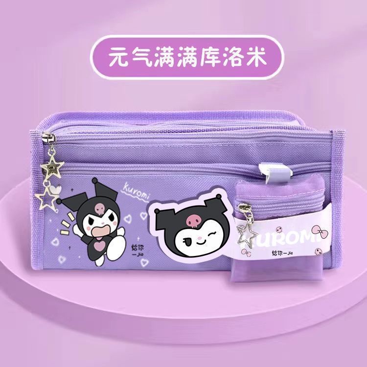 

TEMPAT PENSIL KARTUN SANRIO KARAKTERISTIK KAPASITAS BESAR / TEMPAT PENSIL DENGAN DOMPET KOIN LUCU