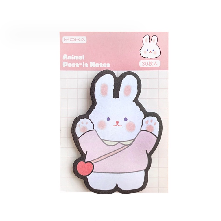 

J2 - Sticky notes animal shape illustration Memo note lucu