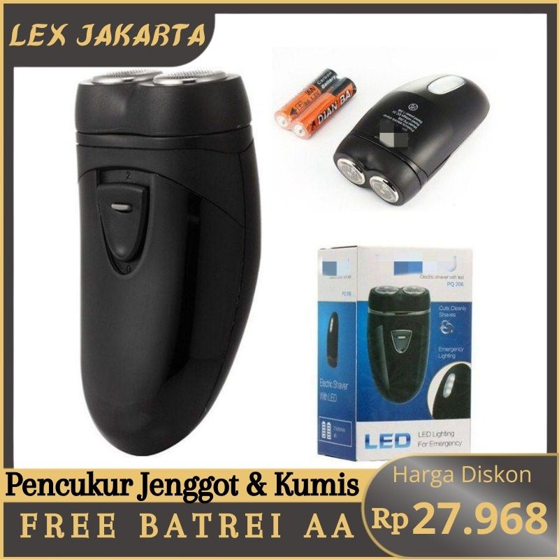 LEXJAKARTA  Alat Cukur Kumis Elektrik Alat Cukur Elektrik Shaver Pencukur Brewok dan Kumis