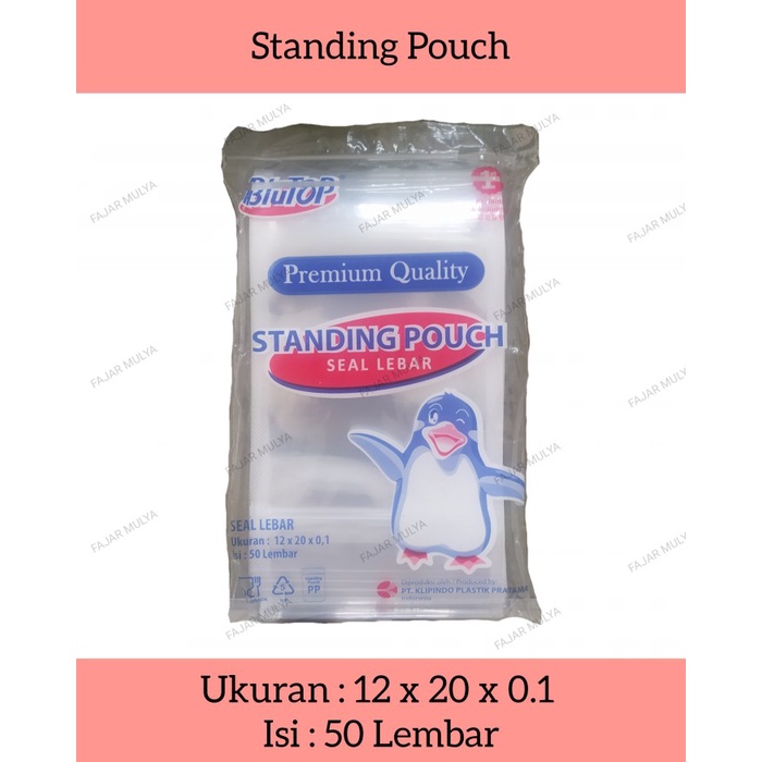 Fajar Mulya - Standing Pouch / Plastik Seal / Ukuran 12x20 / @50 pcs - 1 Pack