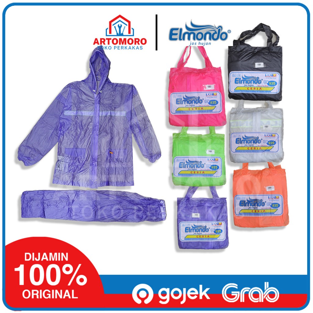ELMONDO Mantel / Jas Hujan Dewasa / Baju Anti Air