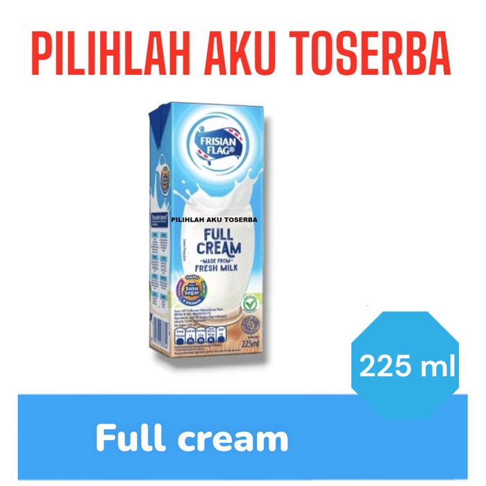

RB Susu Frisian Flag Full Cream 225 ml - (HARGA 1 DUS ISI 36 pcs)