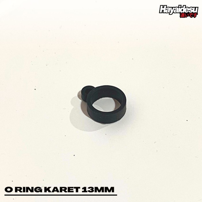 

O Ring Karet Lanyard 13 mm - Hitam
