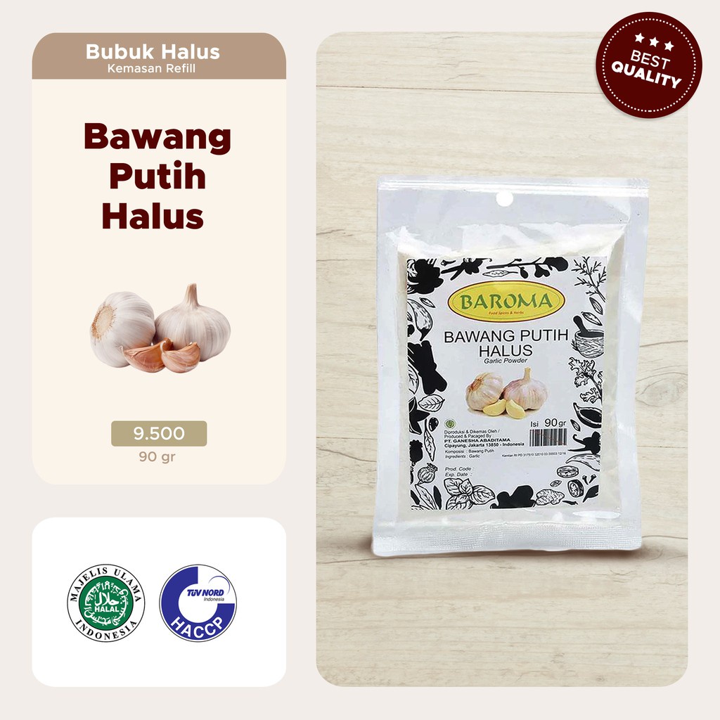 

Baroma Bawang Putih Halus Bumbu Masak [90 g] Refill