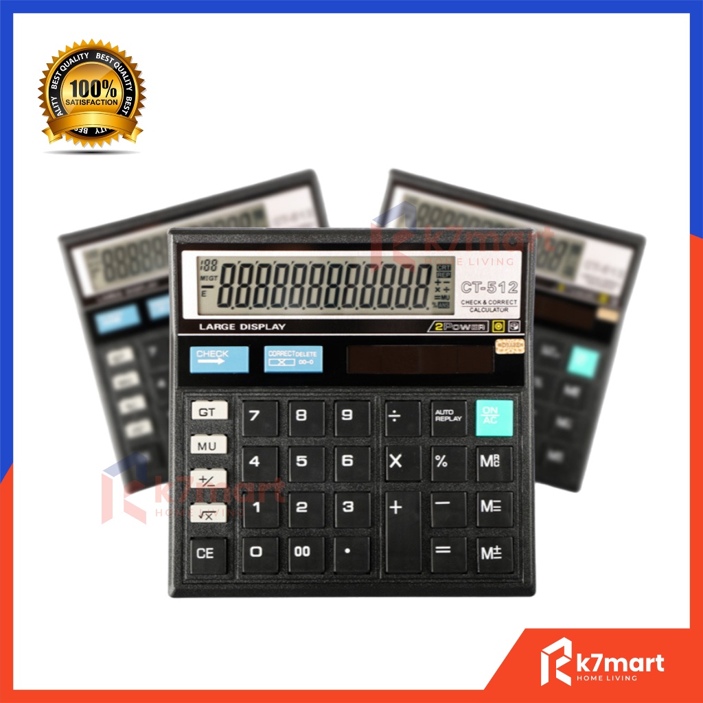 

K7MART KALKULATOR KANTOR G MAX 12 DIGIT / ALAT HITUNG 12 DIGIT / KALKULATOR MEJA / KALKULATOR KANTOR / KALKULATOR TWO POWER
