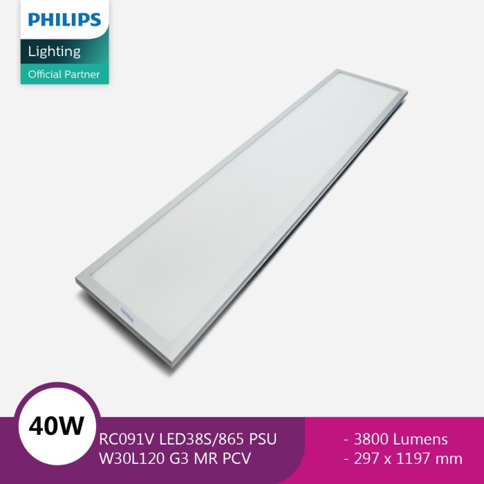 Philips Lampu Panel LED RC091V LED38S/865 PSU W30L120 G3 MR PCV