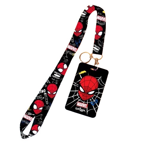 

JQ51 Smiggle Bag Tag Card Holder dengan Tali Lanyard - spidermn lanyrd