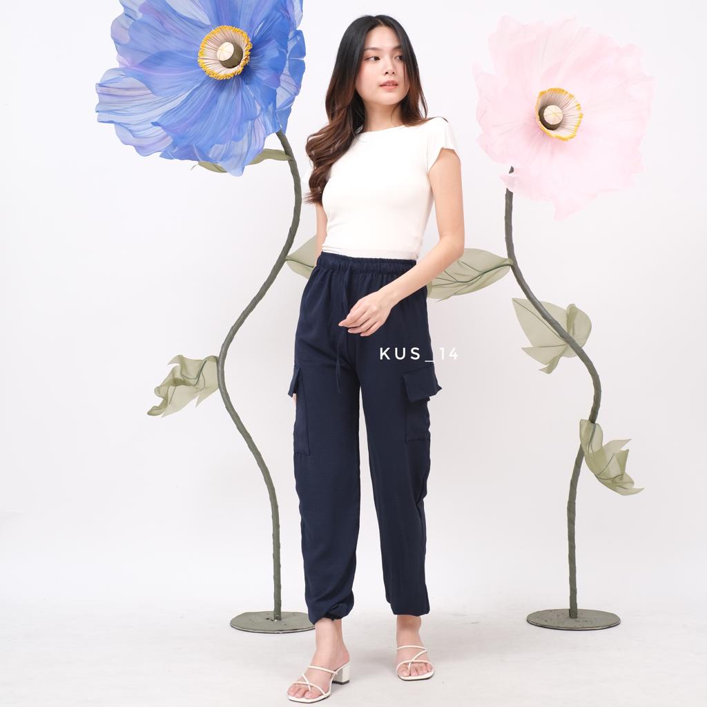 Celana Joger Cargo Pants Crinkle / Cargo Joger Kekinian