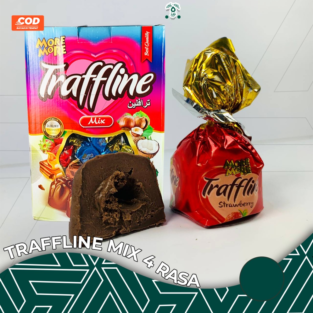 

TRAFFLINE COKLAT ARAB MIX 4 RASA OLEH OLEH HAJI UMROH 1kg/2kg