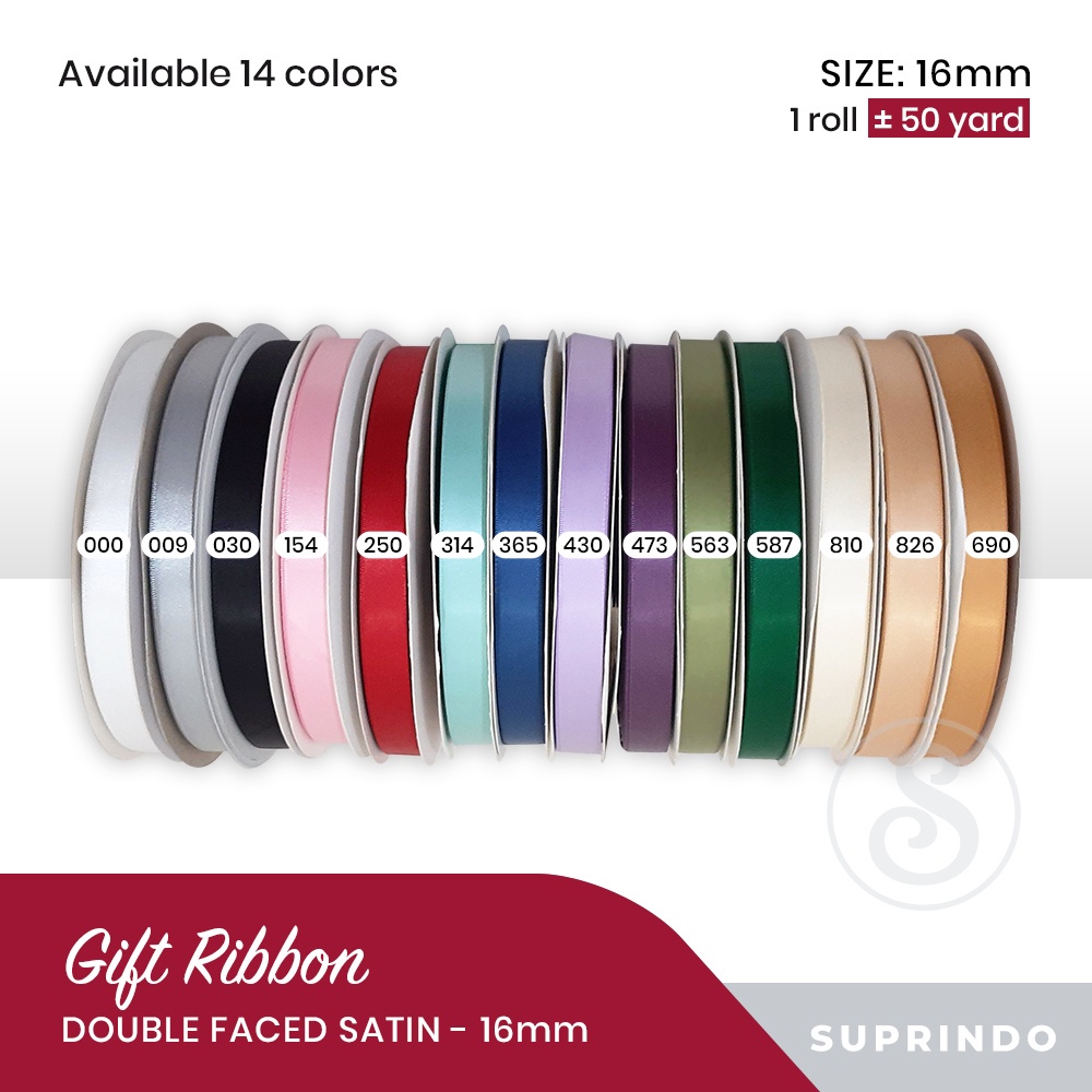

50 YARD Pita Satin Import/ Double Faced Satin 16mm