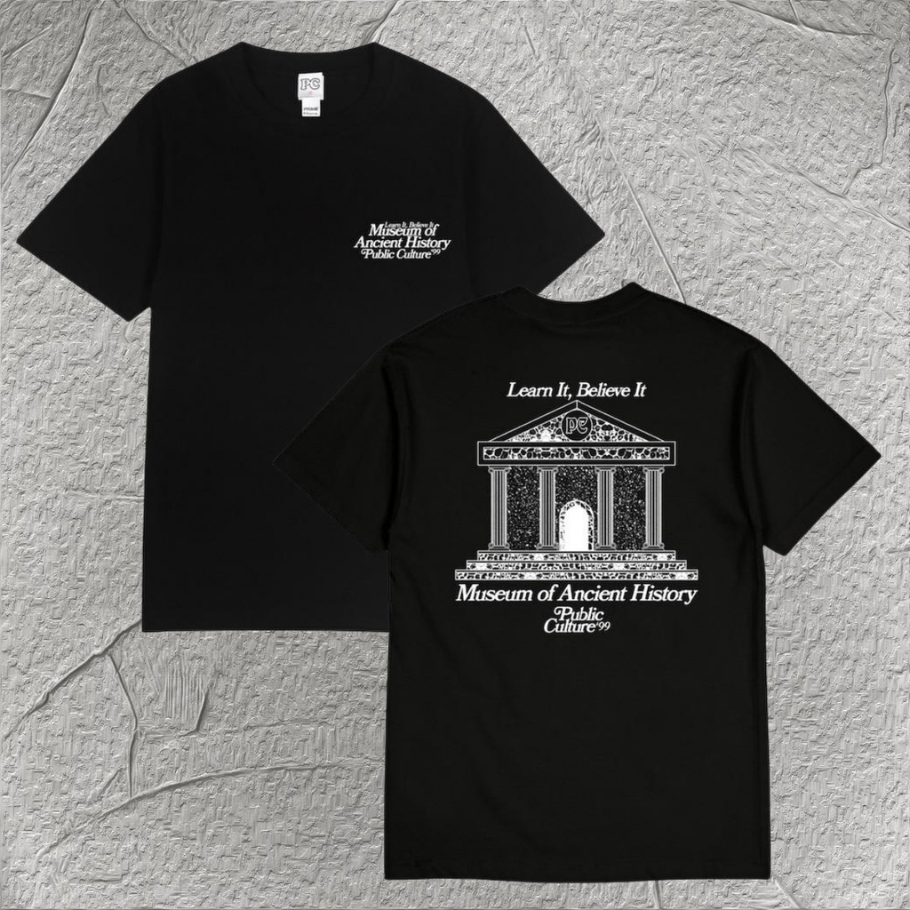 【HOT】 Public Culture - Museum Tee - Black Fashion T-Shirt