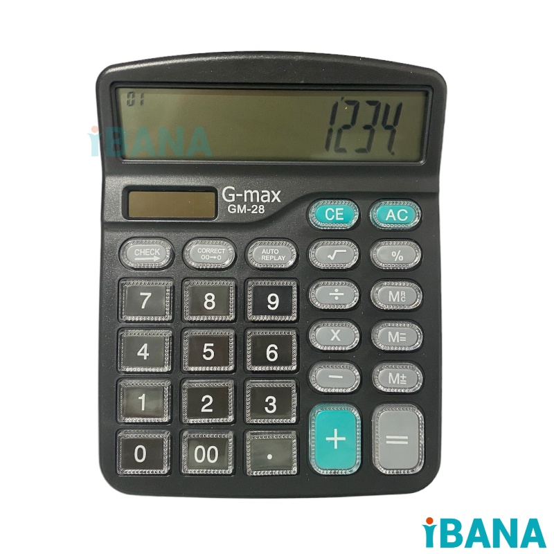 

IBANA KALKULATOR 12 DIGIT BESAR GM28 MODEL CITIZEN ALAT HITUNG KANTOR ALAT HITUNG KALKULATOR MEJA HITAM DOUBLE CHECK PERLENGKAPAN SEKOLAH SCHOOL CALCULATOR