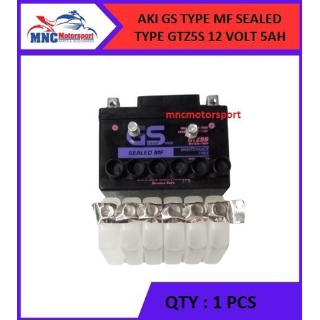 AKI BATTERY KERING MF GS KODE 5S XEON BYSON VIXION