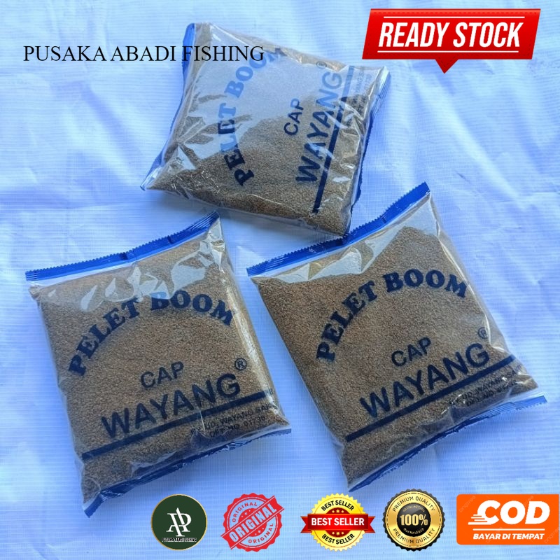 Pelet Boom Cap wayang besar - Boom wayang besar - umpan pancing- umpan pelet cap wayang