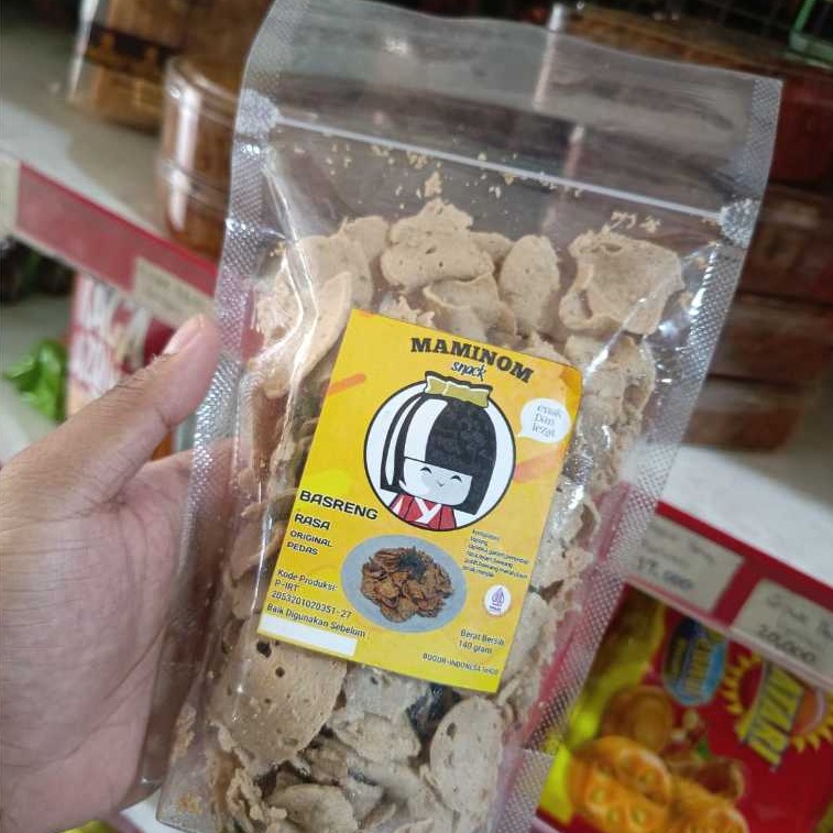 

BASRENG MAMINOM 140 GRAM I BASRENG TIPIS TIPIS I SNAK SEHAT CEMILAN ENAK