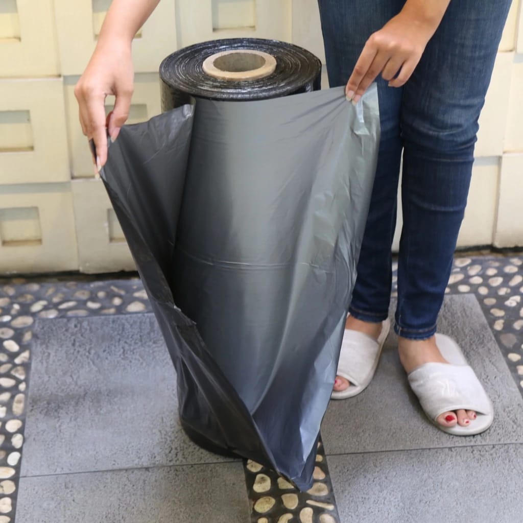 TERMURAH MONTANA Mulsa Plastik 60 120 Hitam Perak Silver 35 Mikron 250 M Meter Pembungkus Tanah Paga