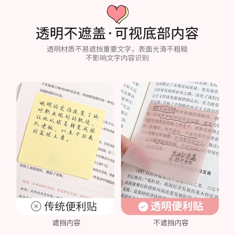 

17. Sticky Notes Transparan Water Proof Warna [thehanscorner]