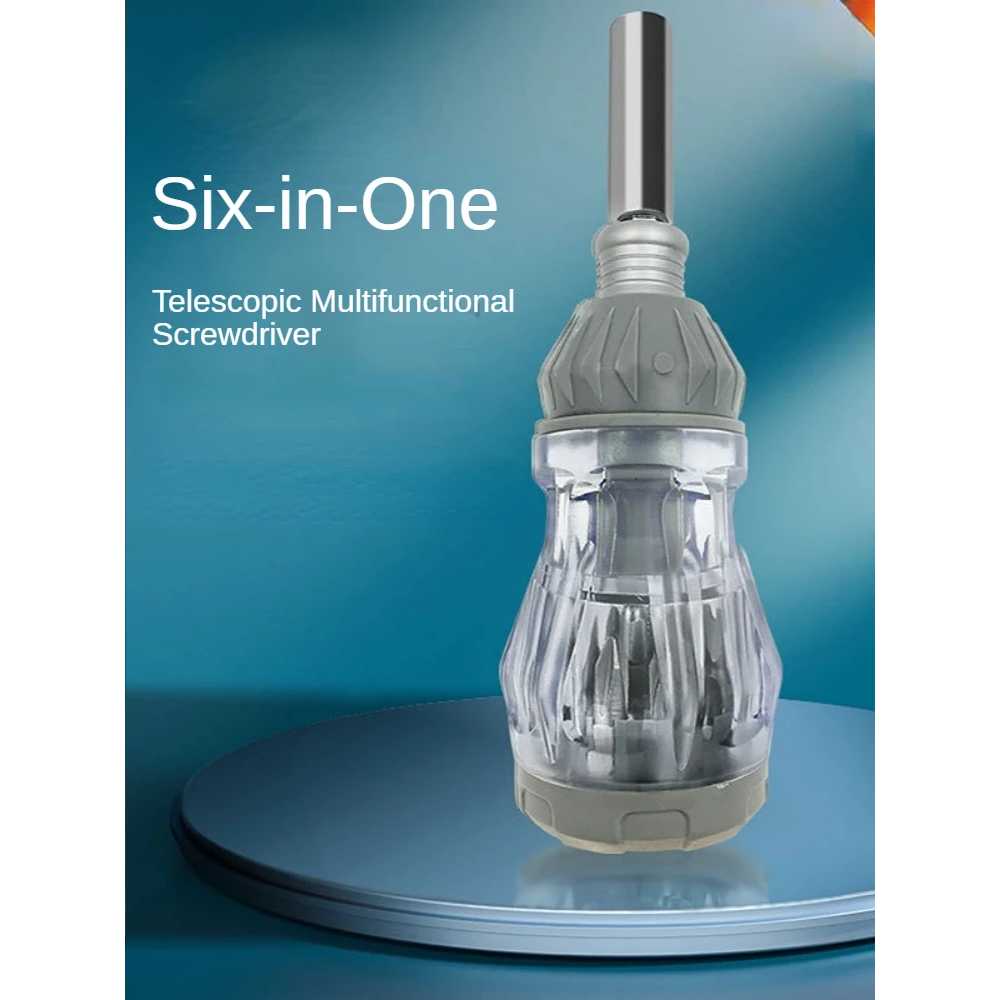 

JGNG Obeng Reparasi Mini 6 in 1 Stubby Screwdriver Set Magnetic Head - J06M