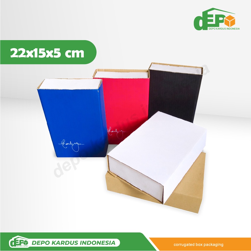 

Slide Box 22x15x5 cm Kardus/Kemasan/Paking/BoxSlide/Karton/BoxHijab/GiftBox/Hampers/tinggi5