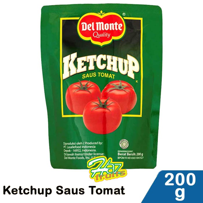 

Del Monte Ketchup Tomato Sauce Pouch 200g - Saus Tomat Halal