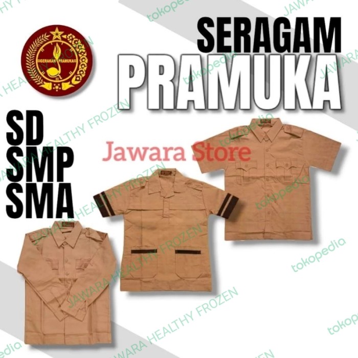 

[MEDAMART] DISKON Baju Pramuka SD Merk Seragam siaga no.13, lengan Panjang