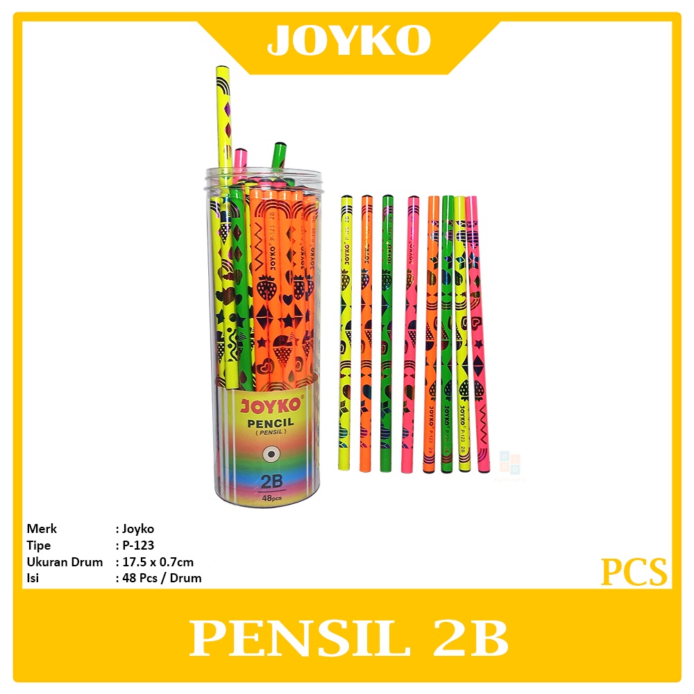 

Joyko - Pensil Ujian 2B P-123 Pensil Anak Lucu - Pcs