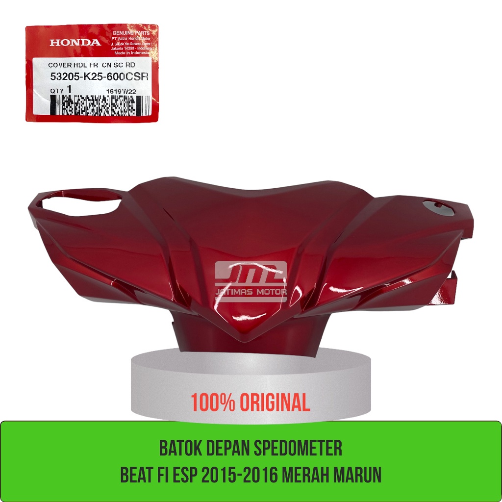 Batok depan spedometer beat fi esp merah marun 53205-K25-600CSR