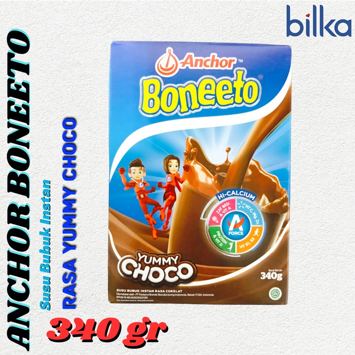 

ANCHOR BONEETO Susu Bubuk Instan Yummy Choco 340gr