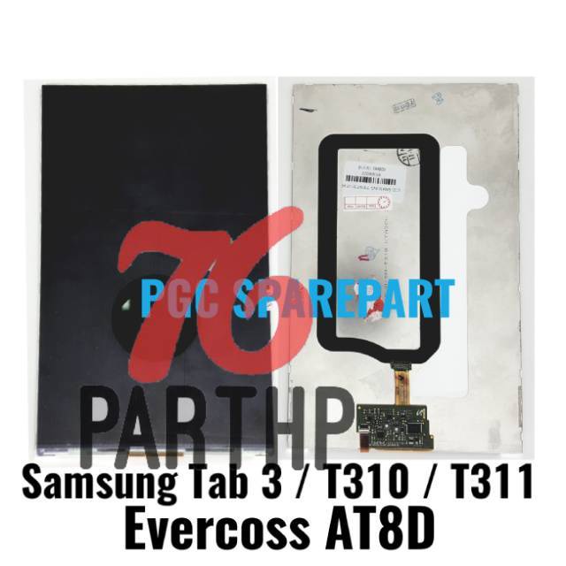 NEW Original OEM LCD Tablet Samsung Galaxy Tab 3 Size LCD 8 inch T310 T311 Evercoss AT8D Evercross C
