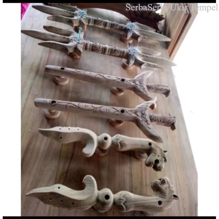 Hendel pintu kayu jati Gagang pintu ukir asli jepara Termurah