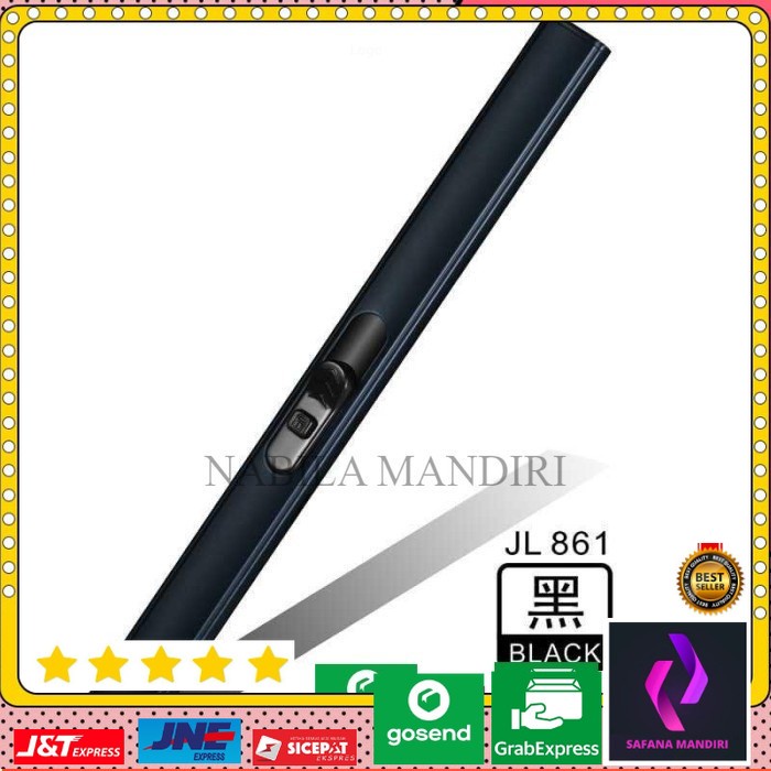 Korek Api Elektrik Plasma Pulse Lighter USB JL861 HTM 112