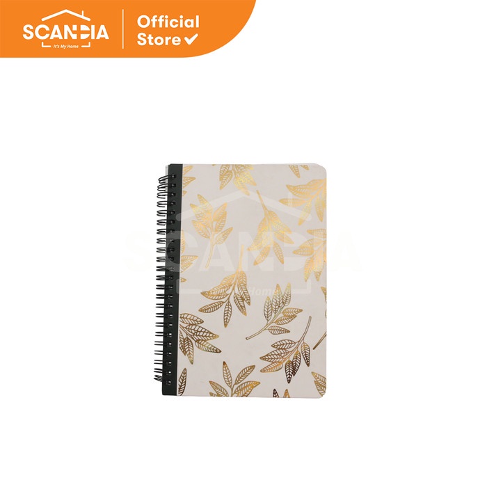 

SCANDIA Buku Catatan Notebook Spiral Floral A5 White (SP0410)