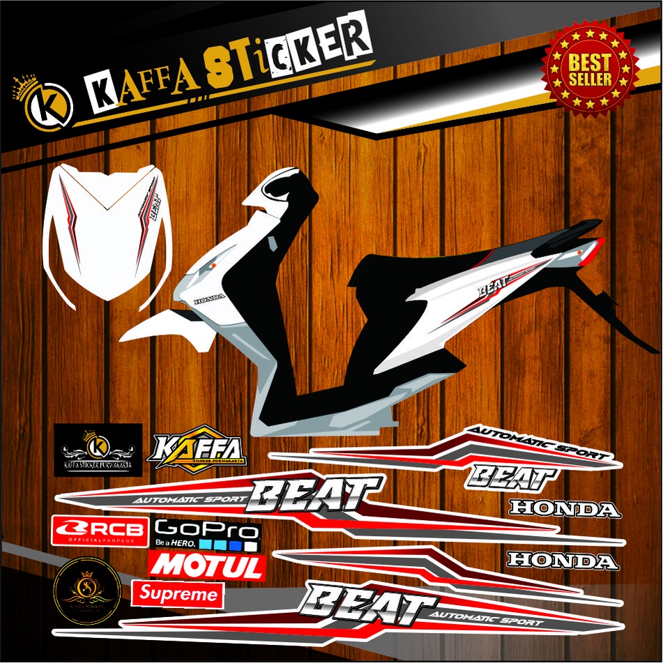 VARIASI Striping Custom BEat Karbu Simple Elegan Striping Beat Karbu VARIASI